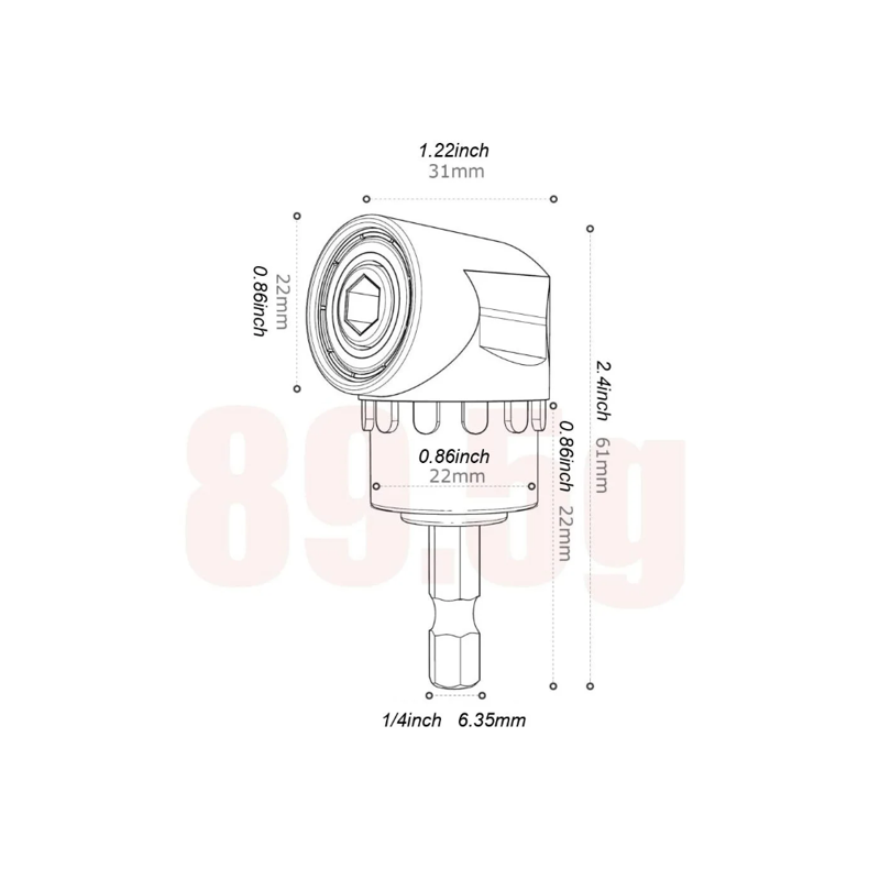 Socket Adapter Kit 105 Degree Angle