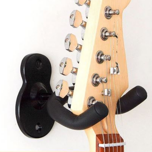 Guitar Wall Mount Hanger Black Metal Holder