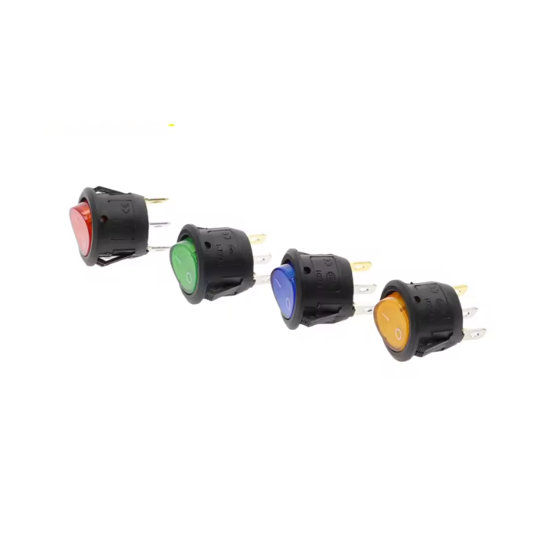 (4X) Round Switch 12V 20A On/Off with LED