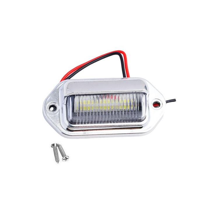 Licence / Number Plate Light Silver 12V DC