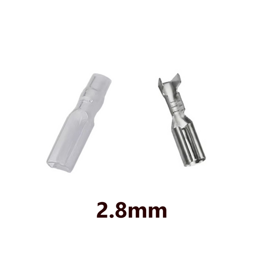Terminal Connectors 2.8mm Female Spade with Sheath 100 Sets