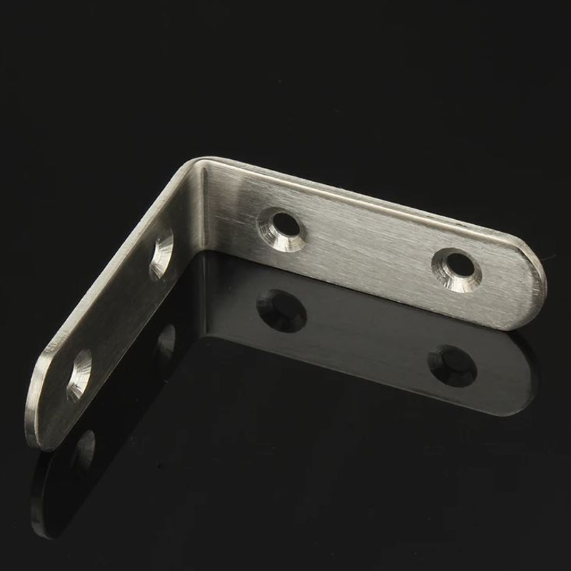 (4X) L Brackets 65mm X 20mm - Stainless Steel