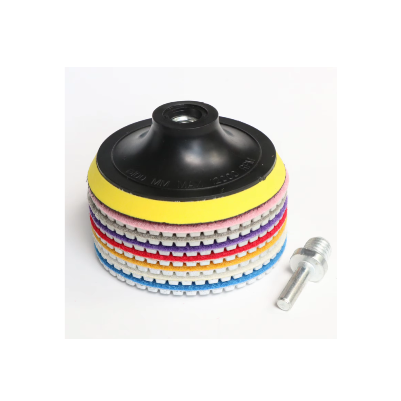 Diamond Polishing Pads 9pc Set 4”/100mm