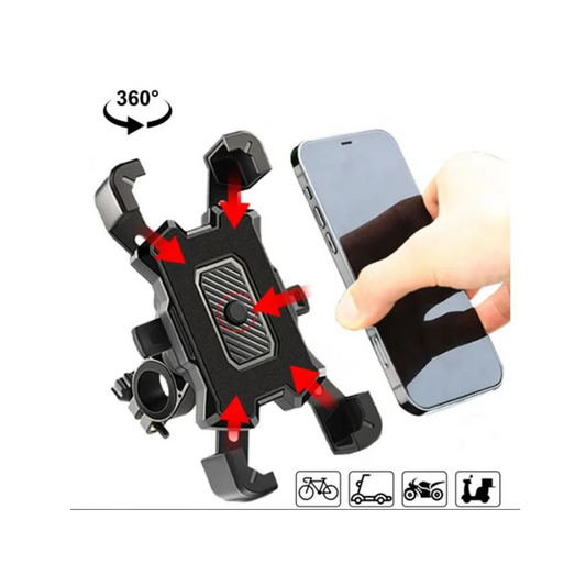 Phone Holder Handle Bar Mount Black