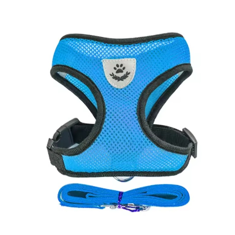 Small Cat / Kitten Harness Vest & Lead - Blue