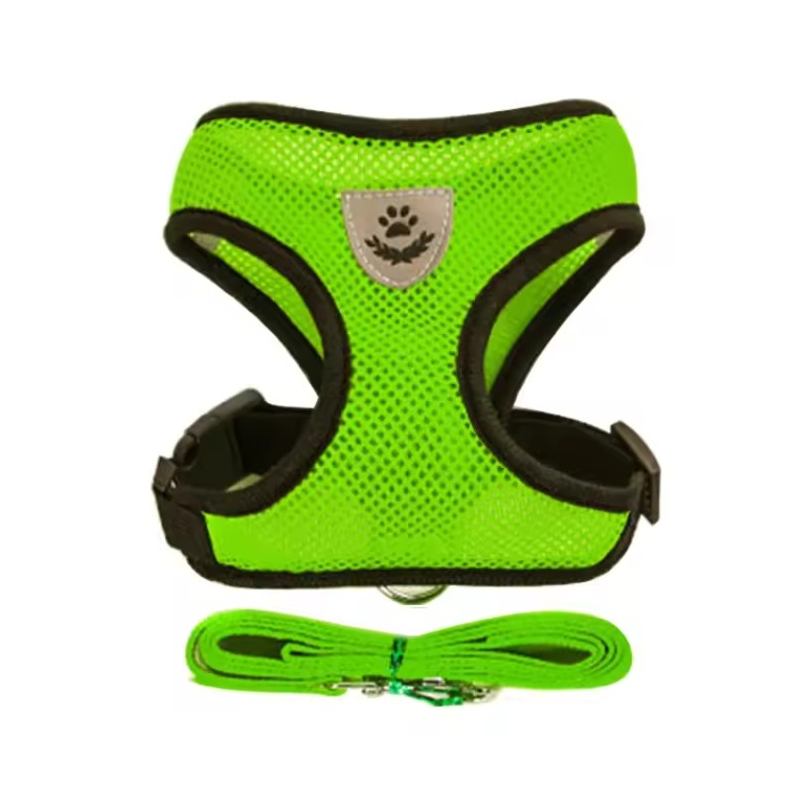 Small Cat / Kitten Harness Vest & Lead - Green