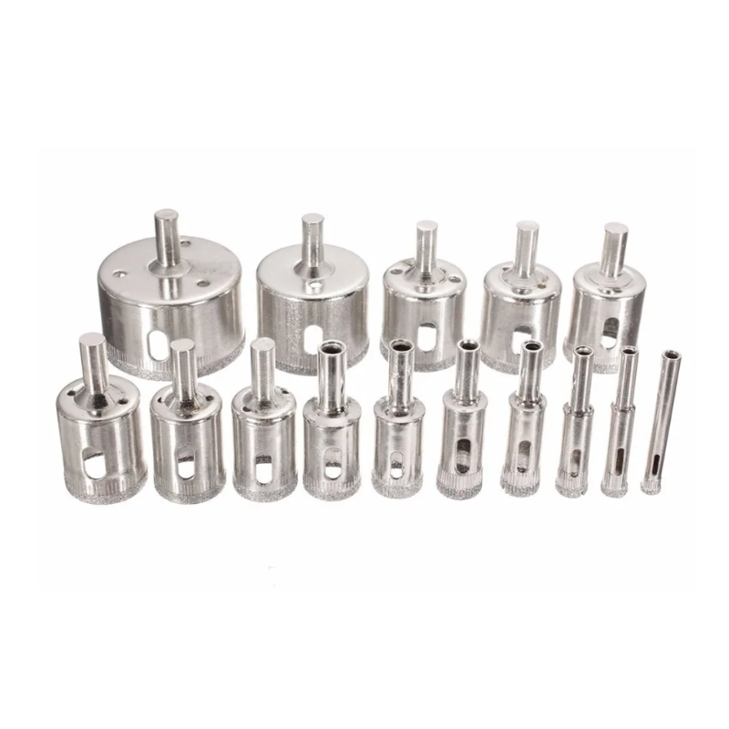 15 Piece Diamond Coated Hole Saw Set