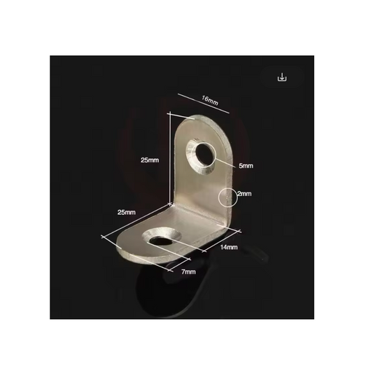 (10X) L Brackets 25mm x 16mm - Stainless Steel