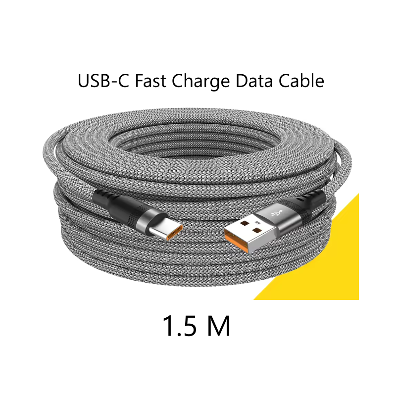 USB Type C 1.5M Fast Charging Data Cable – Grey