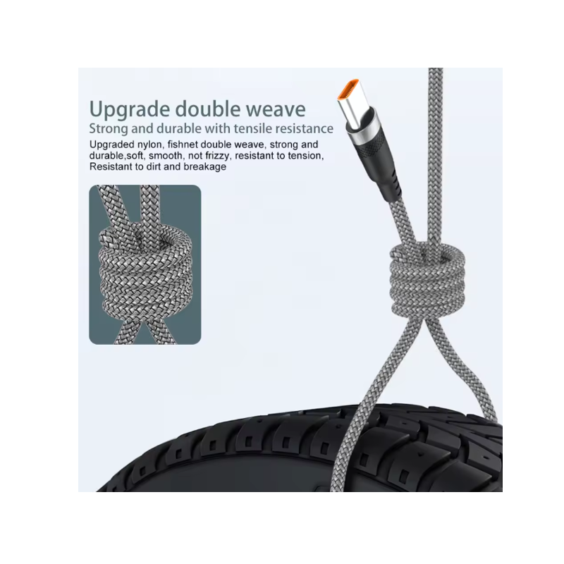 USB Type C 5M Fast Charging Data Cable – Grey