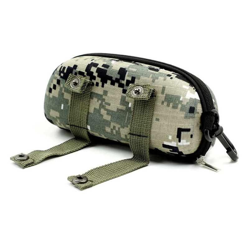 Sunglasses Metal Alloy Black Frame / Black Lens With Camo Zipper Case