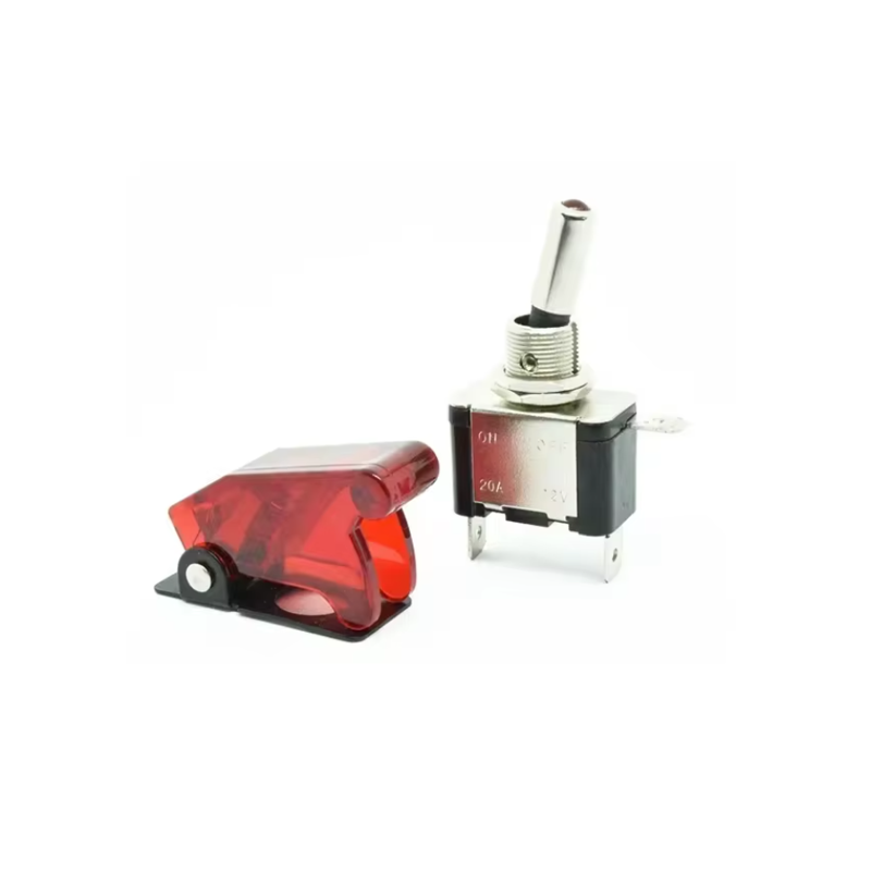 Toggle Switch With Flip Up Cover Red Led – JAMTIN Trade NZ